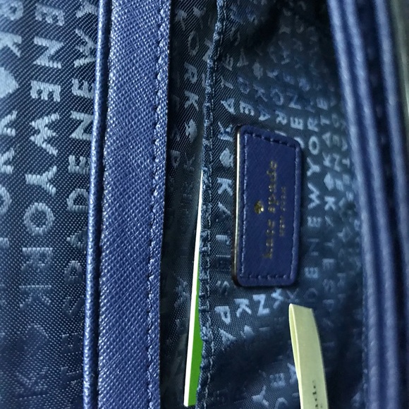 Kate Spade royal blue cross body bag - Picture 3 of 4
